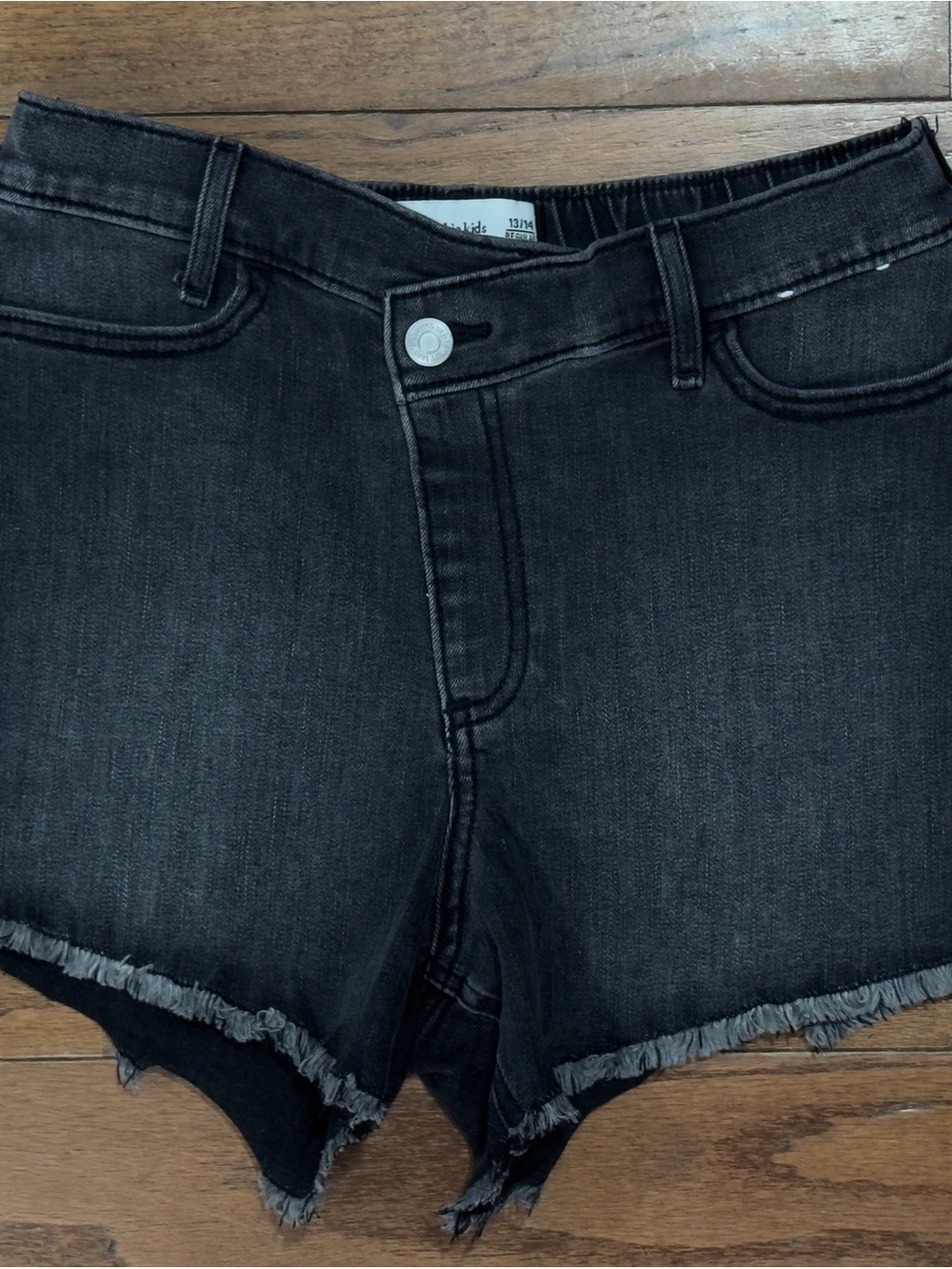 Abercrombie Kids Black Denim Shorts Size 13/14 #denim #summer